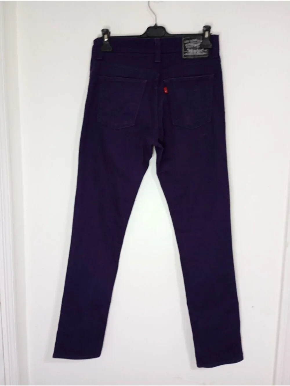 Levis 510 Super Skinny Purple Denim Jeans W32 L30 Mens Stretch Cotton